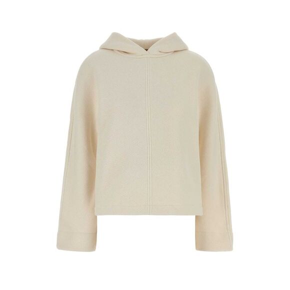 Max Mara Women Ivory Cotton Blend Pere Sweatshirt